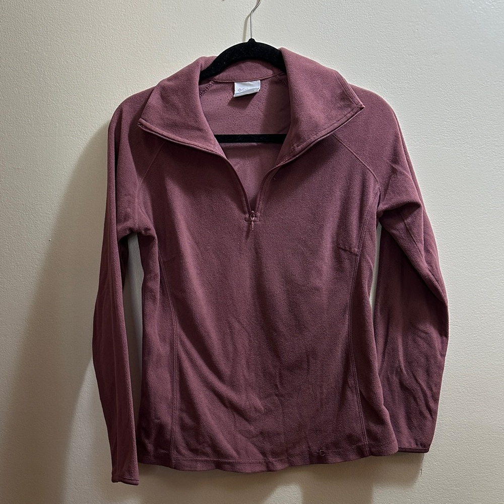 Columbia Dusty Rose Quarter-Zip Pullover